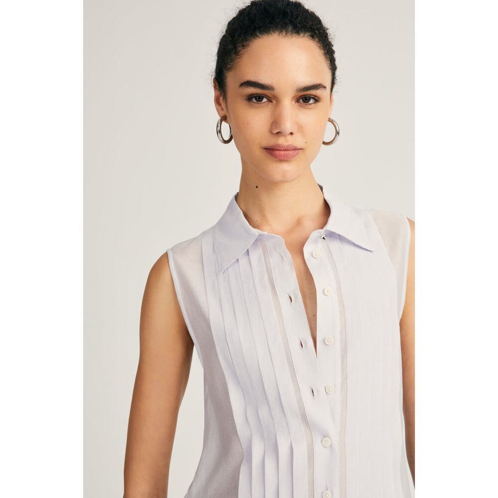 Derek Lam Ivory Sleeveless Blouse - Picture 2 of 5
